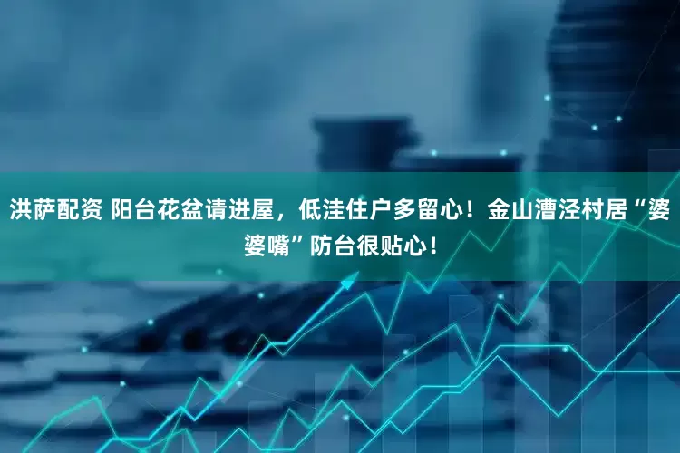 洪萨配资 阳台花盆请进屋，低洼住户多留心！金山漕泾村居“婆婆嘴”防台很贴心！